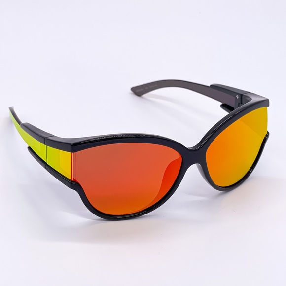 NEW BB0038SA 004 UNISEX BALENCIAGA SUNGLASSES BB0038S ORANGE - Picture 6 of 12